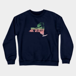 Vintage Big Fly Distressed Rainbow Trout Steelhead New York Fly Fishing Crewneck Sweatshirt